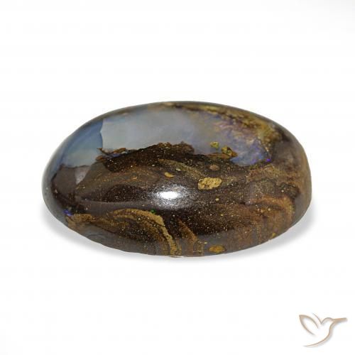 Opala de Pedra Multicolorido Natural 22.64ct, oval, Opaco
