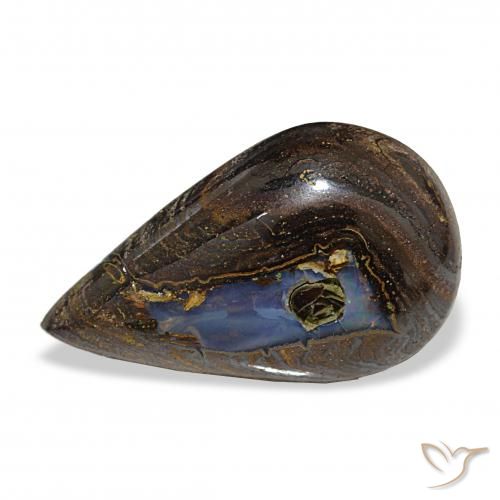 8.90ct Multicolorido Opala de Pedra, Formato de pêra, Opaco