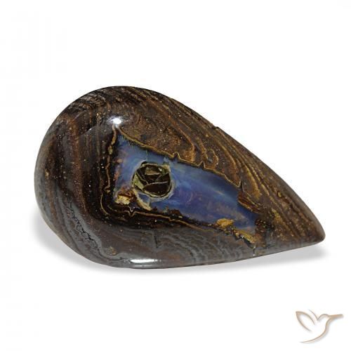 Opala de Pedra Multicolorido Natural 8.90ct, Formato de pêra, Opaco