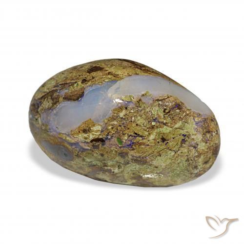 Opala de Pedra Multicolorido Natural 10.20ct, Chique, Opaco