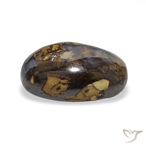Opala de Pedra Multicolorido Natural 5.70ct, oval, Opaco