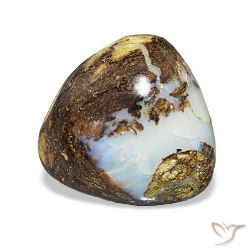 Opala de Pedra Multicolorido Natural 9.69ct, Trilhão, Opaco
