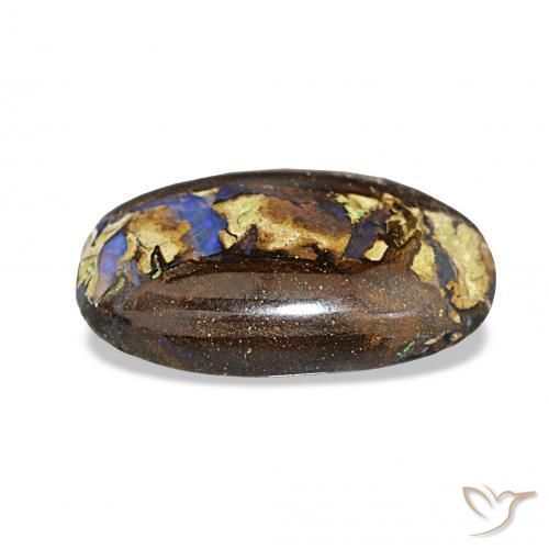 Opala de Pedra Multicolorido Natural 5.40ct, oval, Opaco