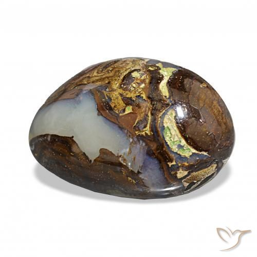 Opala de Pedra Multicolorido Natural 8.61ct, Chique, Opaco