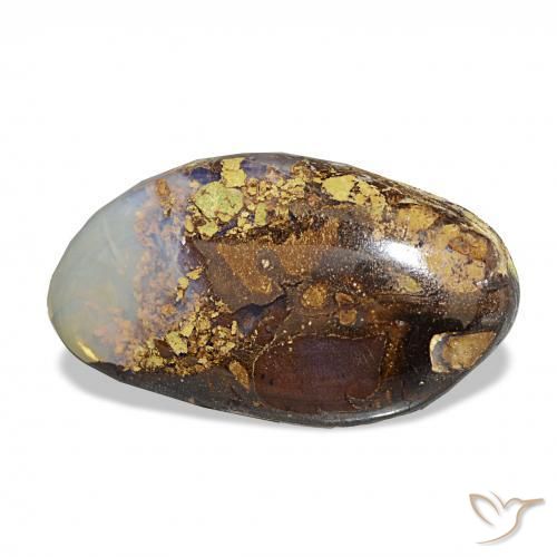 Opala de Pedra Multicolorido Natural 6.91ct, Chique, Opaco