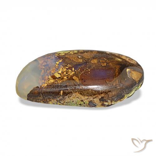 Opala de Pedra Multicolorido Natural 6.91ct, Chique, Opaco