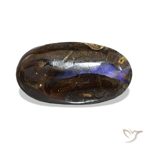 Opala de Pedra Multicolorido Natural 2.86ct, oval, Opaco