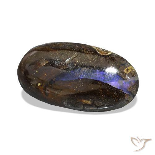Opala de Pedra Multicolorido Natural 2.86ct, oval, Opaco