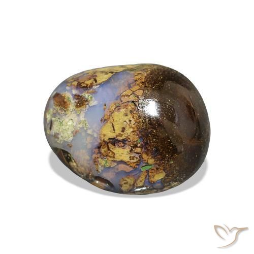 Opala de Pedra Multicolorido Natural 2.03ct, Chique, Opaco