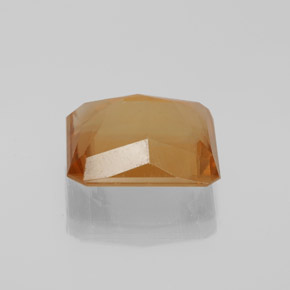 Calcita laranja natural 6,16ct, corte esmeralda, VS