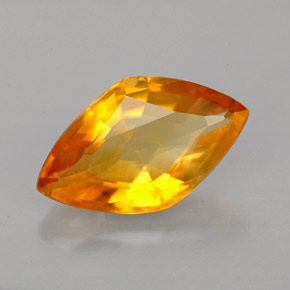 Calcita laranja natural 3,55ct, forma extravagante, VVS-VS
