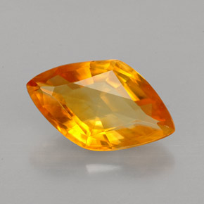 Calcita laranja natural 3,55ct, forma extravagante, VVS-VS