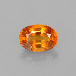 Calcita laranja natural 2,02ct, corte oval, VS