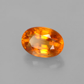 Calcita laranja natural 2,02ct, corte oval, VS