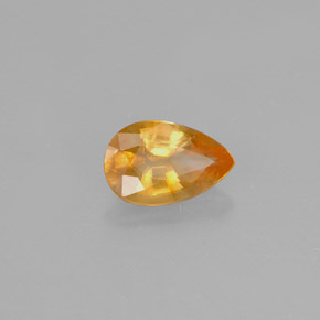 calcita Laranja Natural 0.52ct, Formato de pêra, VS