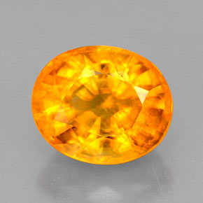 calcita Amarelo alaranjado Natural 2.33ct, Corte Oval, VS
