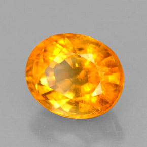 calcita Amarelo alaranjado Natural 2.33ct, Corte Oval, VS