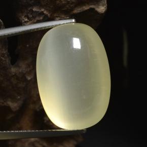Calcita amarelo natural 41,83ct, almofada cortada, translúcido