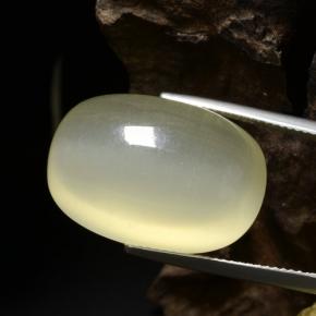 Calcita amarelo natural 41,83ct, almofada cortada, translúcido