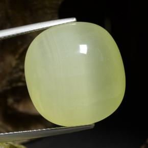 Calcita verde natural 34,18ct, almofada cortada, translúcido