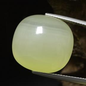 Calcita verde natural 34,18ct, almofada cortada, translúcido