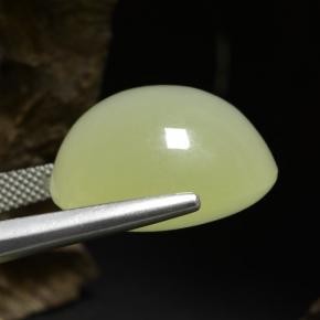 Calcita verde natural 34,18ct, almofada cortada, translúcido