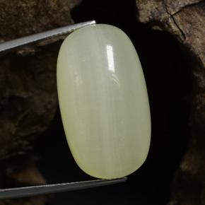 Calcita verde natural 42,56ct, almofada cortada, translúcido