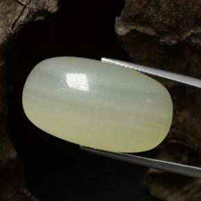 Calcita verde natural 42,56ct, almofada cortada, translúcido