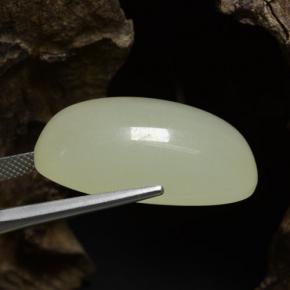 Calcita verde natural 42,56ct, almofada cortada, translúcido