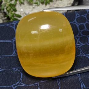 calcita Laranja Natural 100.93ct, Almofada cortada, Translúcido