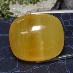 calcita Laranja Natural 100.93ct, Almofada cortada, Translúcido