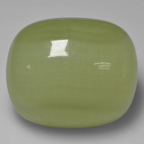 calcita Verde amarelado Natural 92.84ct, Almofada cortada, Translúcido