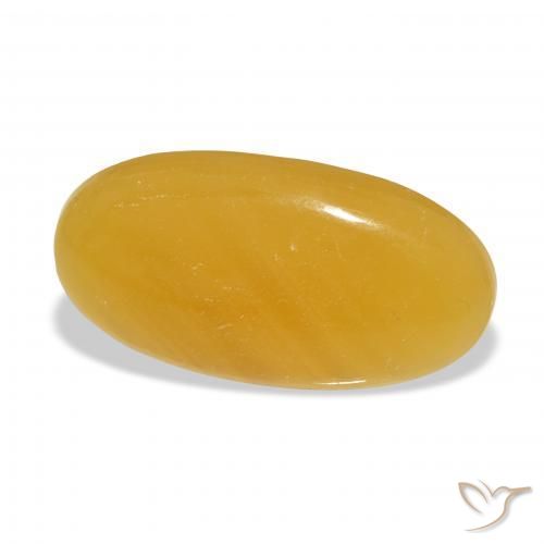 Calcita Dourado-Laranja Natural 27.29ct, oval, Translúcido
