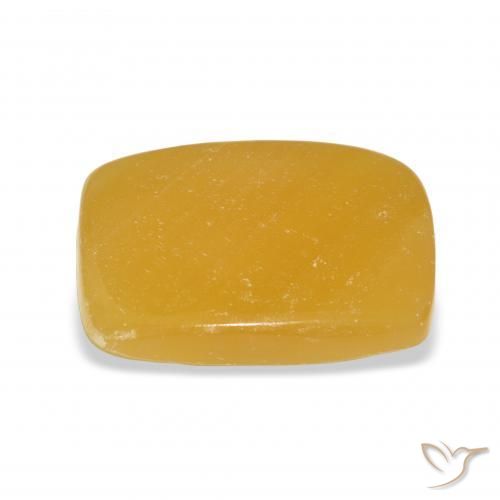 Calcita Dourado-Laranja Natural 19.82ct, Almofada, Translúcido