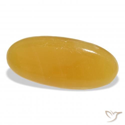 Calcita Dourado-Laranja Natural 33.28ct, oval, Translúcido