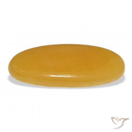 Calcita Dourado-Laranja Natural 33.28ct, oval, Translúcido
