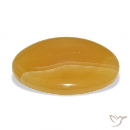 Calcita Dourado-Laranja Natural 48.69ct, oval, Translúcido