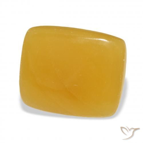 Calcita Dourado-Laranja Natural 25.55ct, Almofada, Translúcido