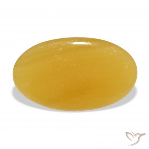 33.20ct Natural Dourado-Laranja Calcita, oval, Translúcido