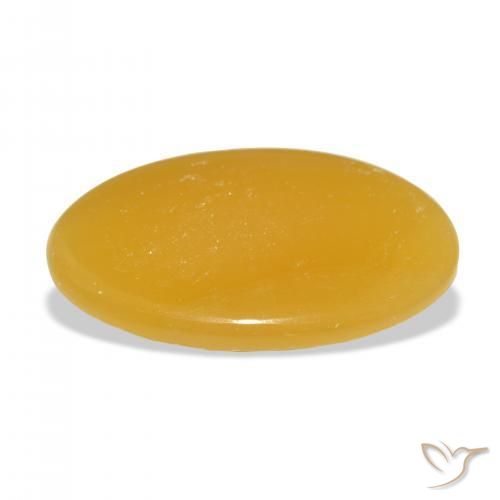 Calcita Dourado-Laranja Natural 33.20ct, oval, Translúcido