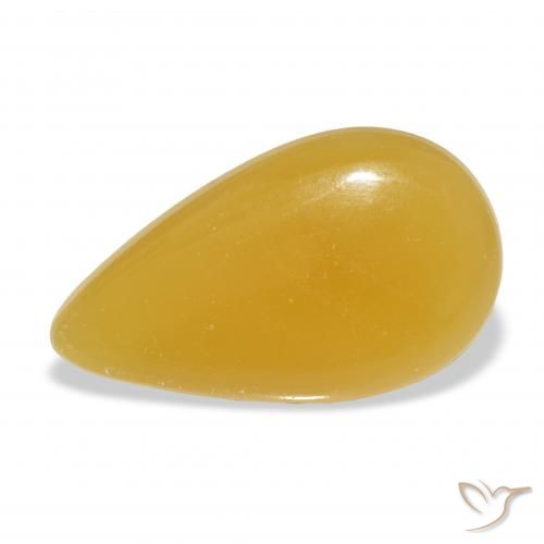 15.89ct Natural Dourado-Laranja Calcita, Formato de pêra, Translúcido, Photo A