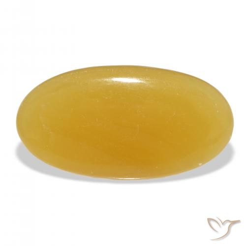 34.58ct Natural Dourado-Laranja Calcita, oval, Translúcido