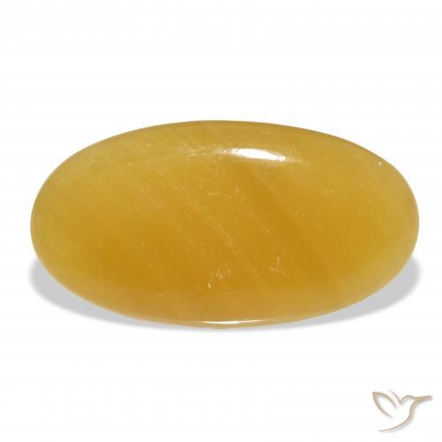 40.31ct Natural Dourado-Laranja Calcita, oval, Translúcido, Photo A