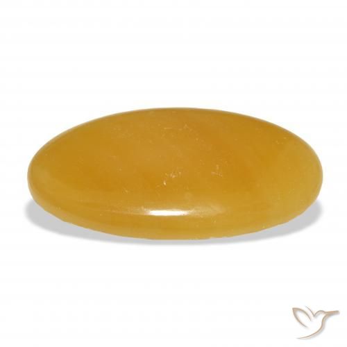 Calcita Dourado-Laranja Natural 40.31ct, oval, Translúcido