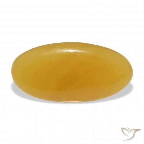 39.08ct Natural Dourado-Laranja Calcita, oval, Translúcido, Photo A