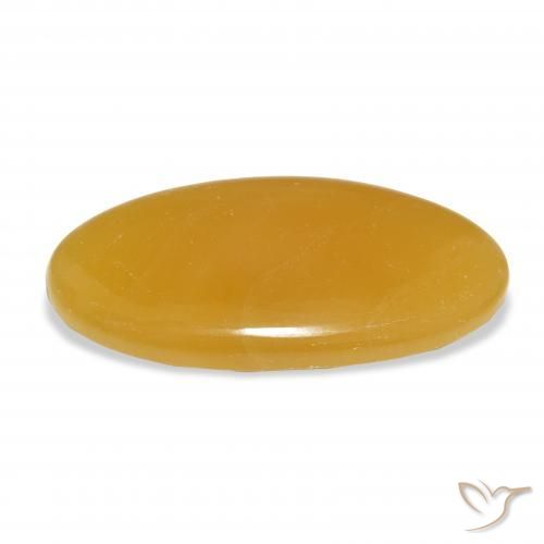Calcita Dourado-Laranja Natural 39.08ct, oval, Translúcido