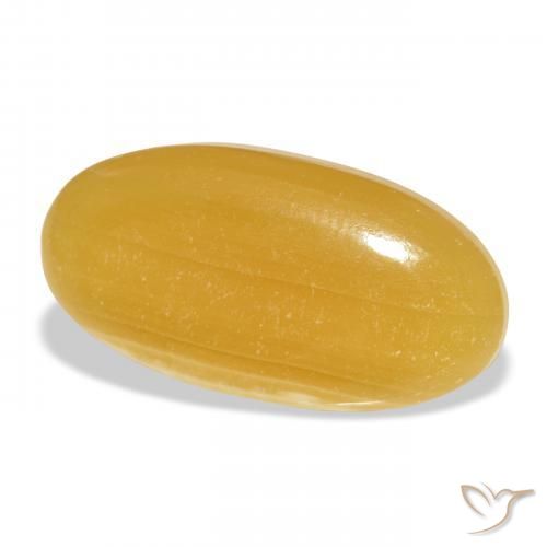 Calcita Dourado-Laranja Natural 29.14ct, oval, Translúcido