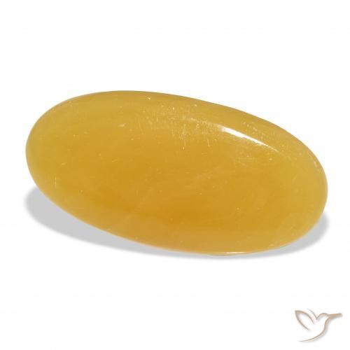 Calcita Dourado-Laranja Natural 37.52ct, oval, Translúcido