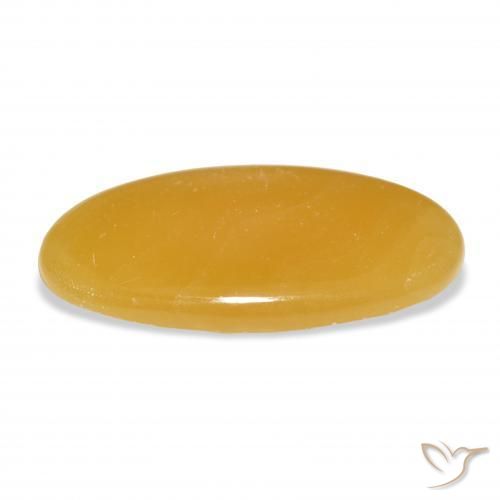 Calcita Dourado-Laranja Natural 37.52ct, oval, Translúcido