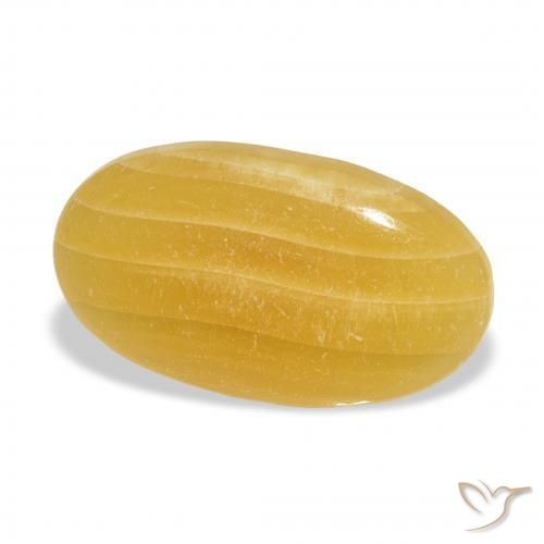 Calcita Dourado-Laranja Natural 13.57ct, oval, Translúcido